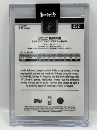 2025-26 Topps Chrome Dylan Harper RC #252 (B)