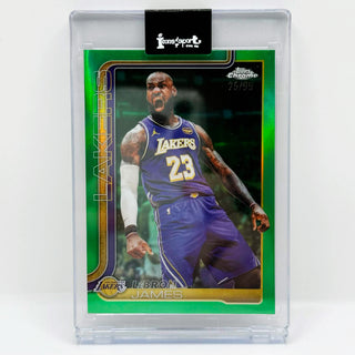 2025-26 Topps Chrome LeBron James Green Refractor 25/99