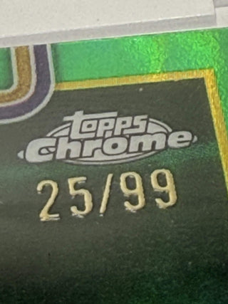 2025-26 Topps Chrome LeBron James Green Refractor 25/99