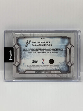 2025-26 Topps Chrome Dylan Harper Moment In Time Geometric Rookie #MT-17