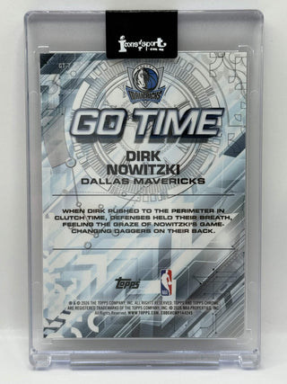 2025-26 Topps Chrome Go Time Dirk Nowitzki Geometric Gold Refractor 05/50
