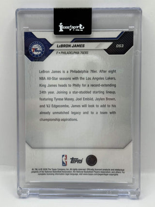2026-27 Topps NOW LeBron James Headed To Philadelphia For Historic 24th Season #OS03
