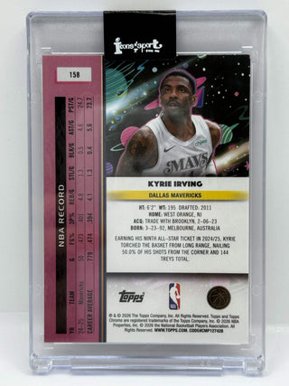 2025-26 Topps Cosmic Chrome Kyrie Irving Purple Nebula Refractor 146/150