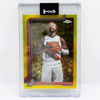 2025-26 Topps Chrome Damian Lillard Yellow 261/275