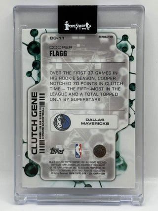 2025-26 Topps Chrome Update Cooper Flagg Clutch Gene Refractor Rookie #CG-11