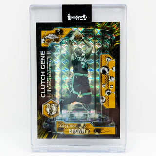 2025-26 Topps Chrome Update Jaylen Brown Clutch Gene Geometric Gold 15/50