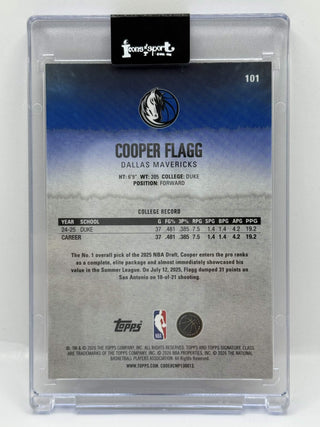 2025-26 Topps Signature Class Cooper Flagg Rookie Base #101