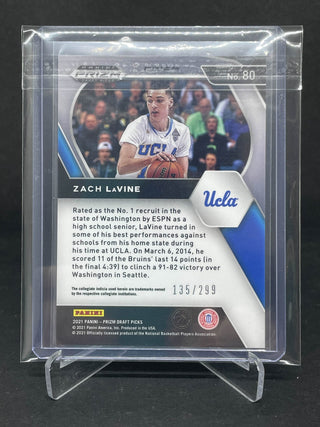 2021 Prizm Draft Picks Zach LaVine Red 135/299