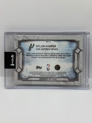 2025-26 Topps Chrome Update Dylan Harper Moment In Time Rookie #MT-17 (A)
