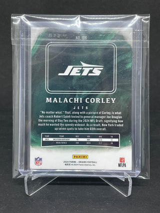 2024 Panini Origins Football Malachi Corley Red RC 085/299