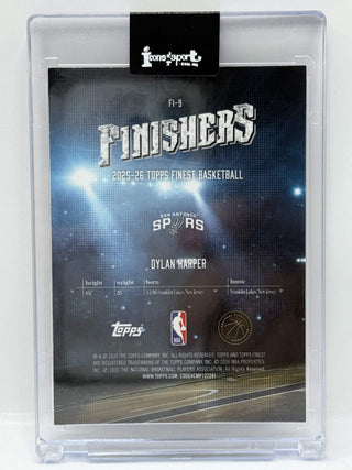 2025-26 Topps Finest Finishers Dylan Harper Rookie #FI-9