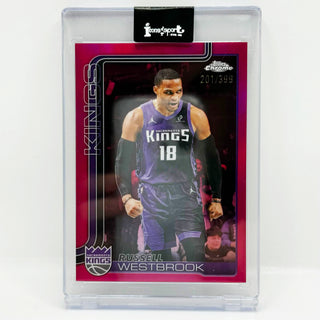 2025-26 Topps Chrome Update Russell Westbrook Magenta Refractor 201/399