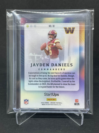 2024 Panini Origins Football StartUps Jayden Daniels RC - No. 18