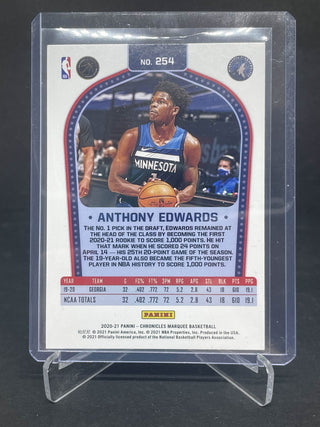 2020-21 Chronicles Marquee Refractor Anthony Edwards RC #254