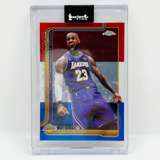 2025-26 Topps Chrome Update LeBron James Red/White/Blue #1