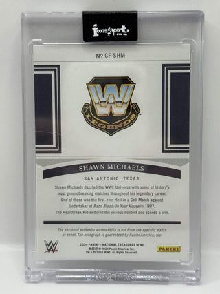 2024 Panini National Treasures Shawn Michaels Clutch Factor Patch Auto 80/99