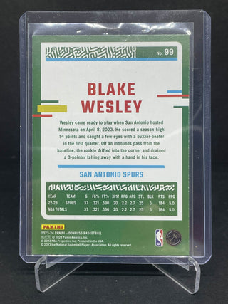 2023-24 Panini Donruss Blake Wesley Fireworks Red 69/88