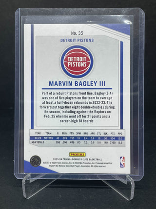 2023-24 Panini Donruss Elite Marvin Bagley III International Hyper Red 63/88