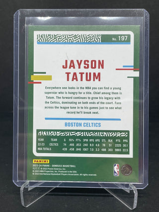 2023-24 Panini Donruss Jayson Tatum Red/Gold Laser Holo - No. 197