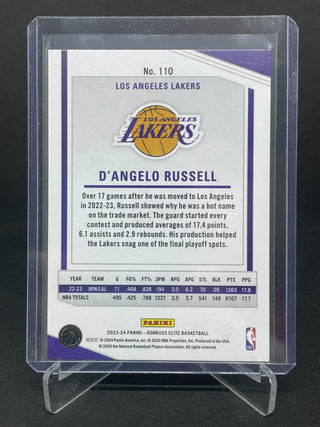 2023-24 Donruss Elite D'Angelo Russell International Hyper Red 23/88