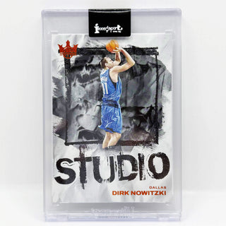 2025-26 Panini Court Kings Dirk Nowitzki Studio Amber 45/75