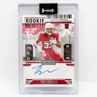 2024 Panini Contenders Trey Benson Rookie Ticket Auto - No. 119