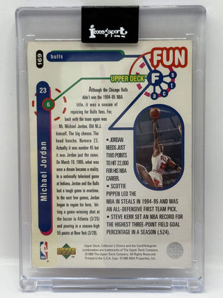 1995-96 Upper Deck Collectors Choice Michael Jordan Fun Facts #169