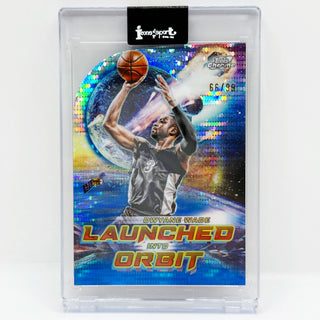 2023-24 Topps Cosmic Chrome Dwyane Wade Launched Into Orbit Blue 66/99