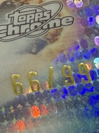 2023-24 Topps Cosmic Chrome Dwyane Wade Launched Into Orbit Blue 66/99