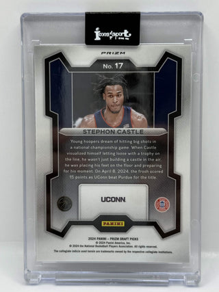 2024 Panini Prizm Draft Picks Stephon Castle Silver Prizm RC - No. 17