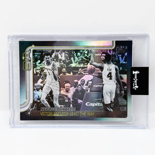 2025-26 Topps Flagship Victor Wembanyama/De'Aaron Fox New Duo Excels #300