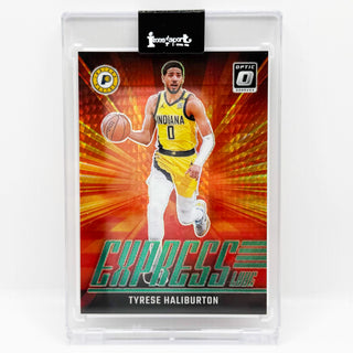 2024-25 Panini Donruss Optic Tyrese Haliburton Hyper Green Prizm 160/249