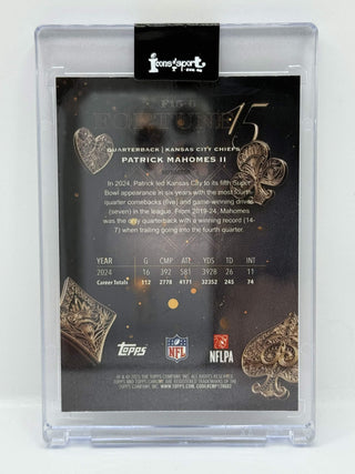 2025 Topps Chrome Patrick Mahomes II Fortune 15 #F15-6
