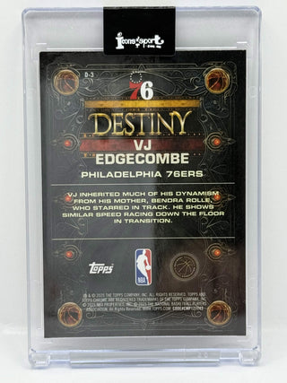 2025-26 Topps Chrome Destiny VJ Edgecombe Rookie #D-3