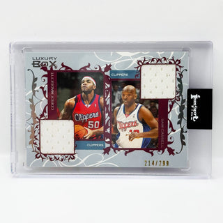2006-07 Topps Luxury Box Corey Maggette/Sam Cassell Courtside Relic 214/299