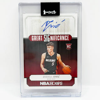 2022-23 Panini Hoops Nikola Jovic Great Significance Rookie Auto #GS-NKJ