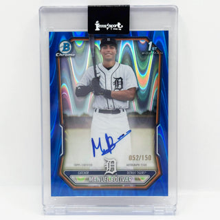2026 Topps Bowman Chrome Manuel Bolivar Blue Seismic Auto 052/150