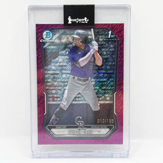 2026 Topps Bowman Chrome Wilder Dalis Fuchsia Shimmer Refractor 012/199