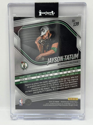 2024-25 Panini Prizm Black Jayson Tatum - No. 139