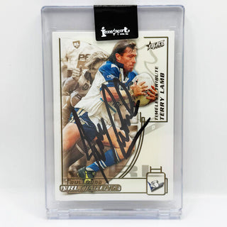 2002 Select NRL Challenge Terry Lamb Timeless Tribute Hand Signed #62