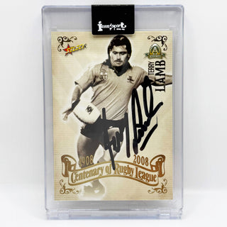2008 Select NRL Centenary of Rugby League Terry Lamb Hand Signed #93 (A)