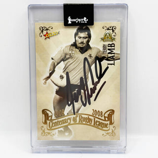 2008 Select NRL Centenary of Rugby League Terry Lamb Hand Signed #93 (C)