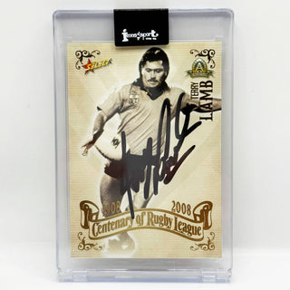 2008 Select NRL Centenary of Rugby League Terry Lamb Hand Signed #93 (E)