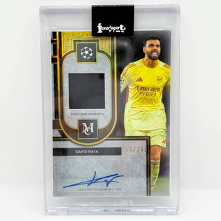 2025-26 Topps Museum Collection UEFA Club Competitions David Raya Player Worn Patch Auto 215/249