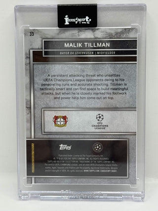 2025-26 Topps Museum Collection Club Competitions Malik Tillman 13/25