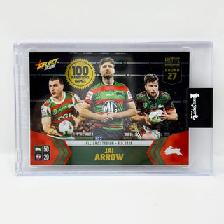 2026 NRL Select Hilites Jai Arrow Milestone 100 Rabbitohs Games #NM2 (0282/2344)