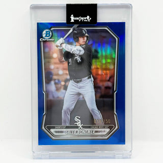 2026 Topps Bowman Chrome Caleb Bonemer Blue Refractor 039/150