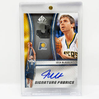 2009-10 Upper Deck SP Game Used Josh McRoberts Signature Fabrics #SF-MS