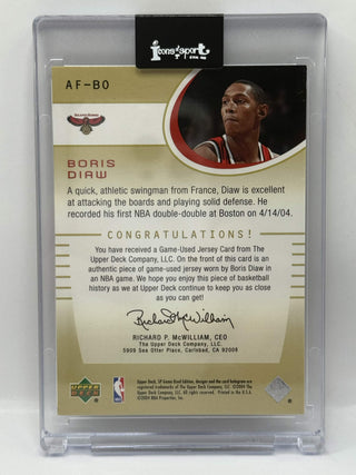 2004-05 Upper Deck SP Game Used Boris Diaw Authentic Fabrics #AF-BO