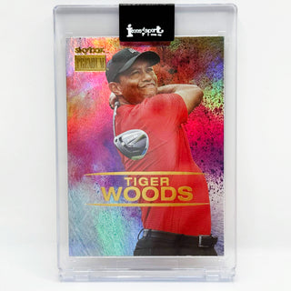 2021 SkyBox Metal Universe Champions Tiger Woods Premium Holo #S-25